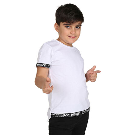 Toontoy Erkek Çocuk Kenar Şeritli Tişört