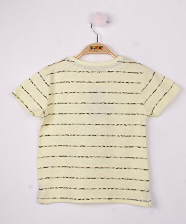 Toontoy Erkek Çocuk Çizgili Always Baskılı Tişört