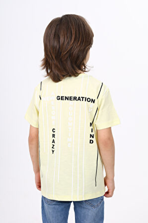 Toontoy Erkek Çocuk Cep Baskılı Tişört