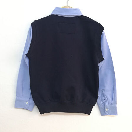 Toontoy Erkek Çocuk Gömlek Yaka Okul Sweatshirt