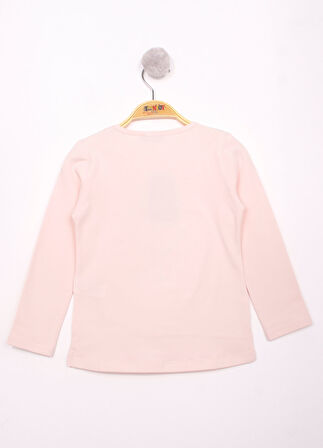 Toontoy Kız Çocuk El Baskılı T-Shirt