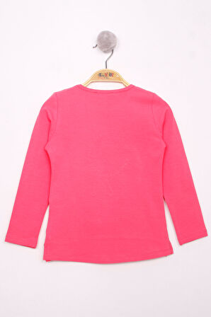 Toontoy Kız Çocuk El Baskılı T-Shirt