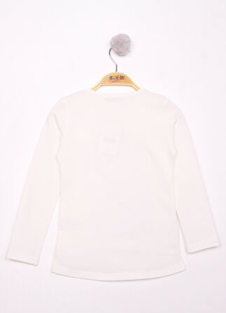 Toontoy Kız Çocuk El Baskılı T-Shirt