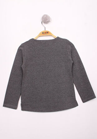 Toontoy Kız Çocuk El Baskılı T-Shirt