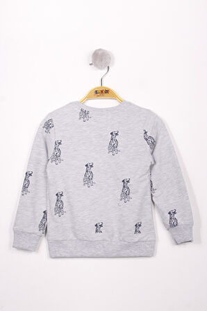 Toontoy Erkek Çocuk Köpek Baskılı Sweatshirt