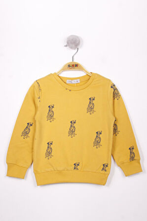 Toontoy Erkek Çocuk Köpek Baskılı Sweatshirt