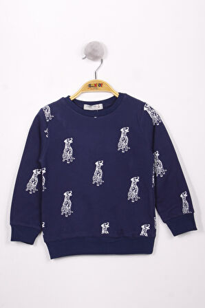 Toontoy Erkek Çocuk Köpek Baskılı Sweatshirt