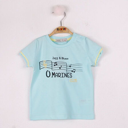 Toontoy Erkek Bebek Marines Baskılı T-Shirt