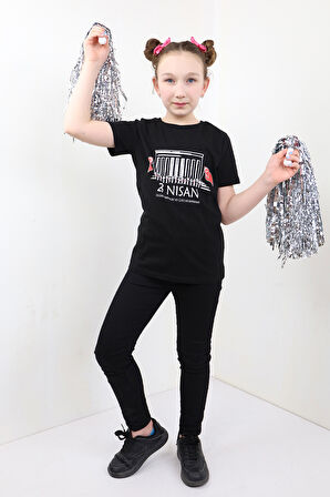 Toontoy Unisex Çocuk 23 Nisan Baskılı Tişört