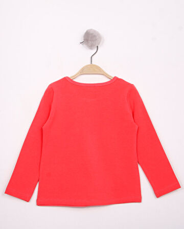 Toontoy Kız Çocuk Göğsü Princess Nakışlı T-Shirt