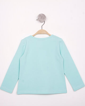 Toontoy Kız Çocuk Göğsü Princess Nakışlı T-Shirt