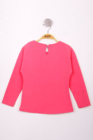 Toontoy Kız Çocuk Yazı Varaklı T-Shirt