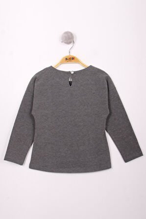 Toontoy Kız Çocuk Yazı Varaklı T-Shirt