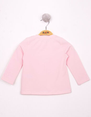 Toontoy Kız Bebek Göğsü Nakışlı T-Shirt