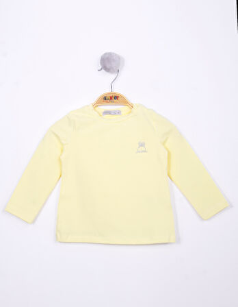 Toontoy Kız Bebek Göğsü Nakışlı T-Shirt