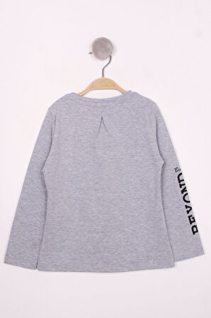 Toontoy Kız Çocuk Çiçek Nakışlı T-Shirt