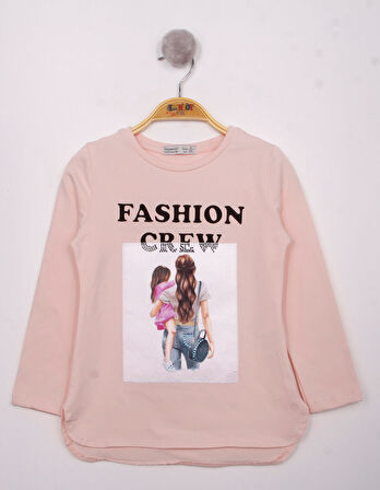 Toontoy Kız Çocuk Fashion Baskılı Tişört