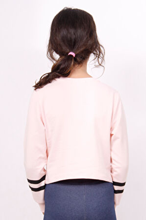 Toontoy Kız Çocuk Yıldızlı Dream Baskılı Sweatshirt