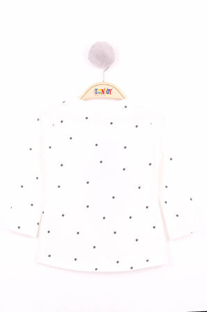 Toontoy Kız Bebek Köpek Nakışlı T-Shirt