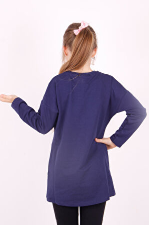 Toontoy Kız Çocuk Chic Yazılı Taş İşlemeli Tişört