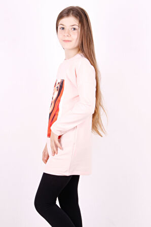 Toontoy Kız Çocuk Kız Baskılı Elbise