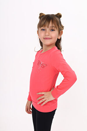 Toontoy Kız Çocuk Yusufcuk Nakışlı Tişört