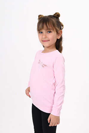 Toontoy Kız Çocuk Yusufcuk Nakışlı Tişört