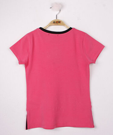 Toontoy Kız Çocuk Pullu İnci Detaylı T-Shirt
