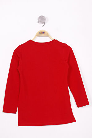 Toontoy Kız Çocuk Gözlüklü Kız Baskılı Sweatshirt