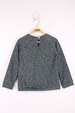 Toontoy Kız Çocuk Çanta Nakışlı Sweatshirt