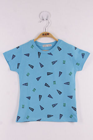 Toontoy Erkek Çocuk Yazı Baskılı T-Shirt