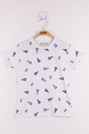 Toontoy Erkek Çocuk Yazı Baskılı T-Shirt