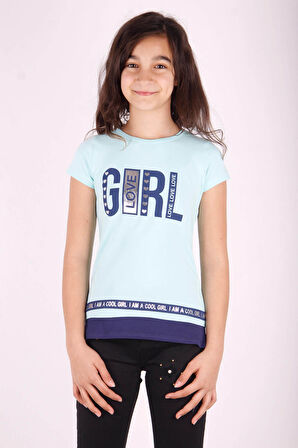 Toontoy Kız Çocuk Baskılı T-Shirt