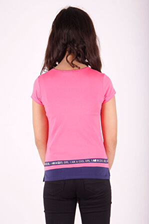 Toontoy Kız Çocuk Baskılı T-Shirt