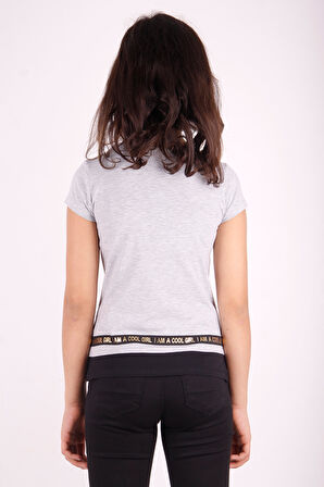 Toontoy Kız Çocuk Baskılı T-Shirt