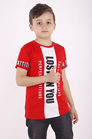 Toontoy Erkek Çocuk Yazı Baskılı Tişört