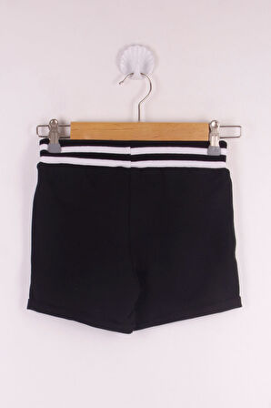 Toontoy Kız Çocuk Sport Nakışlı Cepli Şort