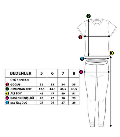 Toontoy Kız Çocuk File Detaylı Taytlı Takım