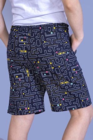 Toontoy Erkek Çocuk Pac-Man Baskılı Şort