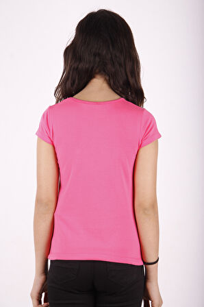 Toontoy Kız Çocuk Queen Varak Leoapar Baskılı Tişört