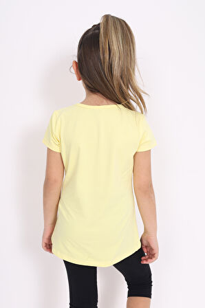 Toontoy Kız Çocuk Flamingo Baskılı Tişört