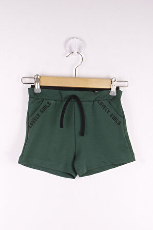 Toontoy Kız Çocuk Lovely Baskılı Cepli Şort