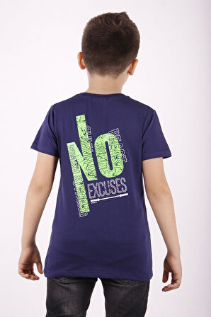 Toontoy Erkek Çocuk Excuses Baskılı Cepli Tişört