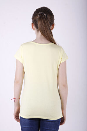 Toontoy Kız Çocuk TikTok Baskılı Tişört