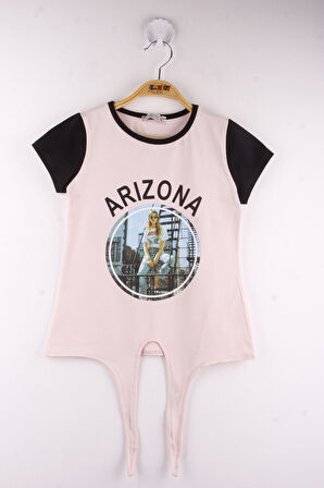 Toontoy Kız Çocuk Superior Baskılı Tişört