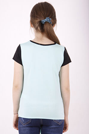 Toontoy Kız Çocuk Superior Baskılı Tişört