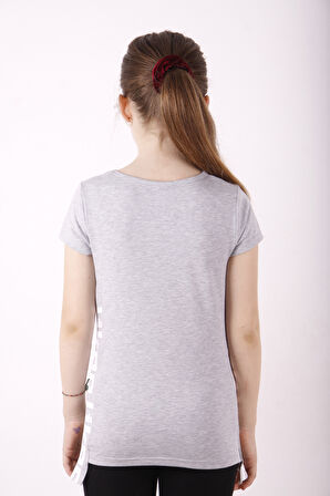 Toontoy Kız Çocuk Likee Baskılı Tişört