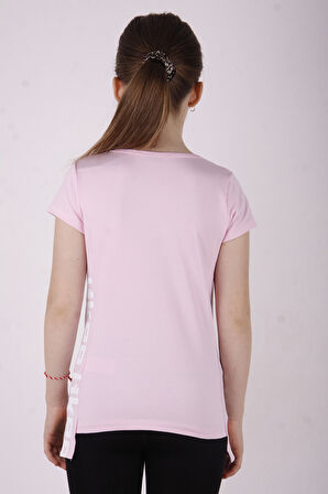 Toontoy Kız Çocuk Likee Baskılı Tişört