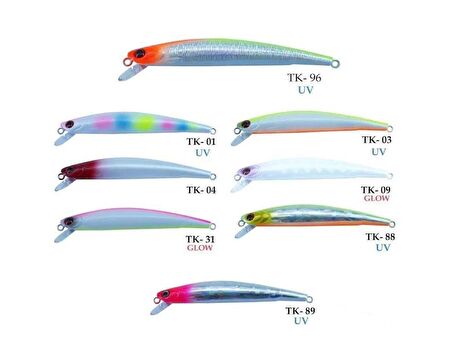 TURKO 90mm 5,4gr Kurşun Arkası Rapala Maket Balık