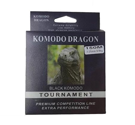 KOMODO DRAGON 150m MONOFİLAMENT MAKARA MİSİNA - 0.40MM